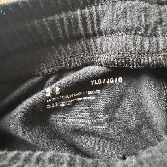 Under Armour Sweatpants, YL, black - Picture 3 of 3